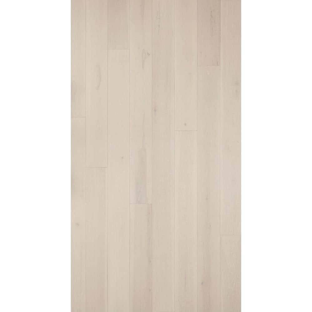 ASPEN FLOORING Silver Cloud Hickory 1/2 in. T x 7.5 in. W Engineered Hardwood Flooring (31.09 sqft/case)