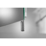 Croydex Brantley 36 in. W x 26 in. H Triple Door Silver Aluminum Recessed/Surface Mount Medicine Cabinet with Mirror