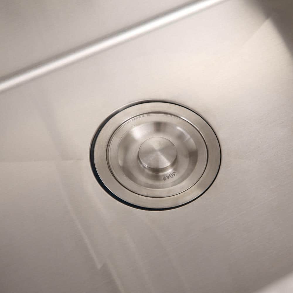 Flynama 24-Inch Stainless Steel Drop-In/Undermount Sink with Faucet & Drain
