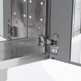 Fresca 20 in. W x 26 in. H x 5 in. D Framed Recessed or Surface-Mount Bathroom Medicine Cabinet