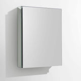 Fresca 20 in. W x 26 in. H x 5 in. D Framed Recessed or Surface-Mount Bathroom Medicine Cabinet