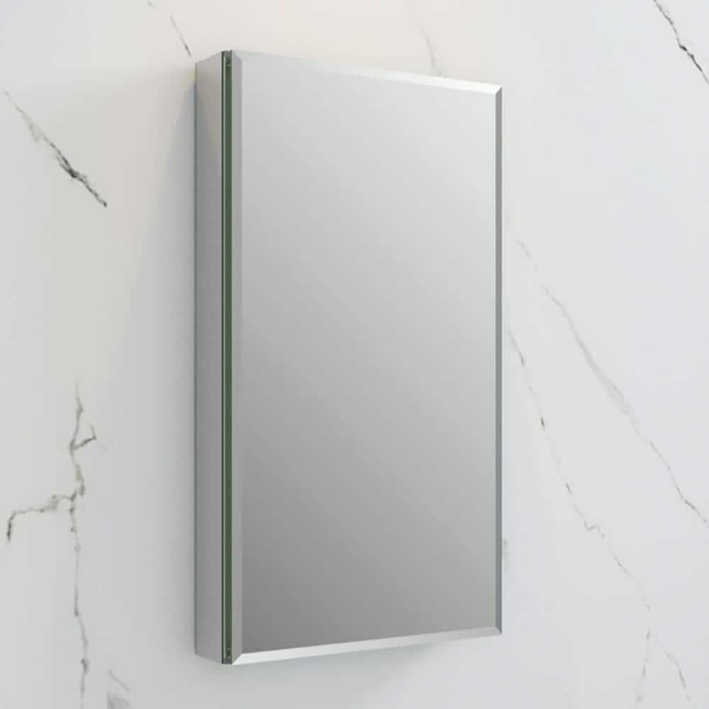 Fresca 20 in. W x 36 in. H x 5 in. D Frameless Recessed or Surface-Mounted Bathroom Medicine Cabinet