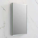 Fresca 20 in. W x 36 in. H x 5 in. D Frameless Recessed or Surface-Mounted Bathroom Medicine Cabinet