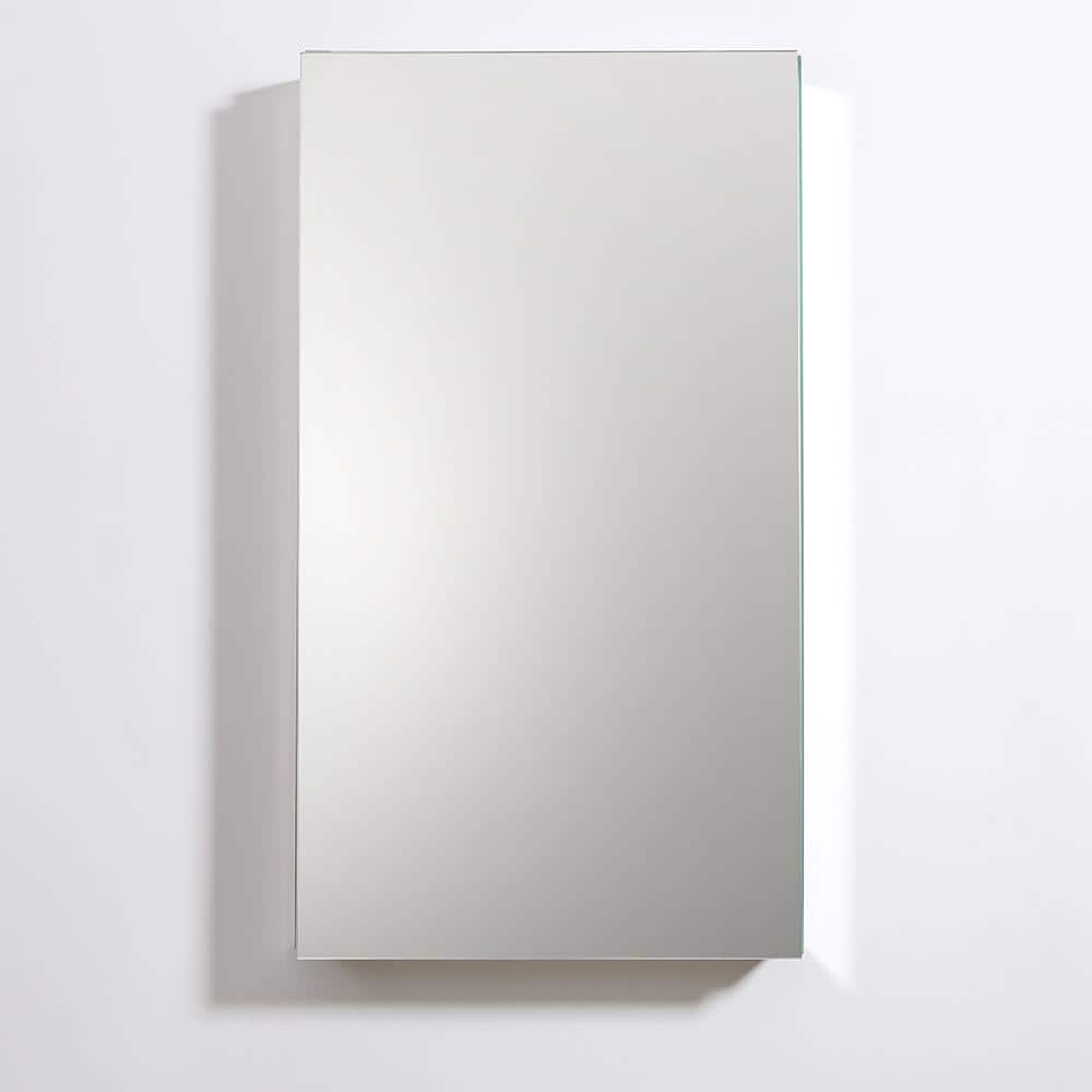 Fresca 20 in. W x 36 in. H x 5 in. D Frameless Recessed or Surface-Mounted Bathroom Medicine Cabinet