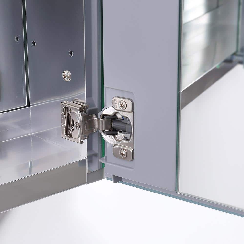 Fresca 20 in. W x 36 in. H x 5 in. D Frameless Recessed or Surface-Mounted Bathroom Medicine Cabinet