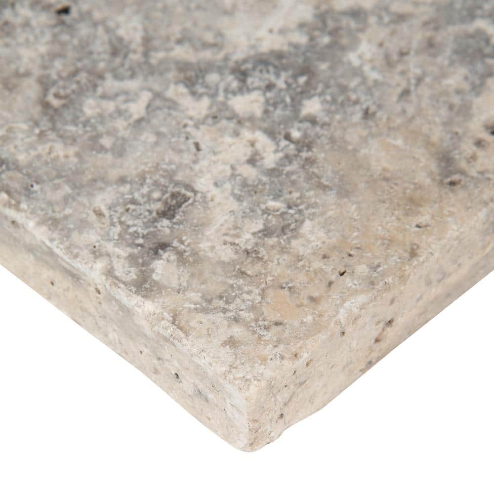 MSI Silver 2 cm. x 16 in. x 16 in. Tumbled Travertine Paver Tile (106.8 sq. ft./Pallet)