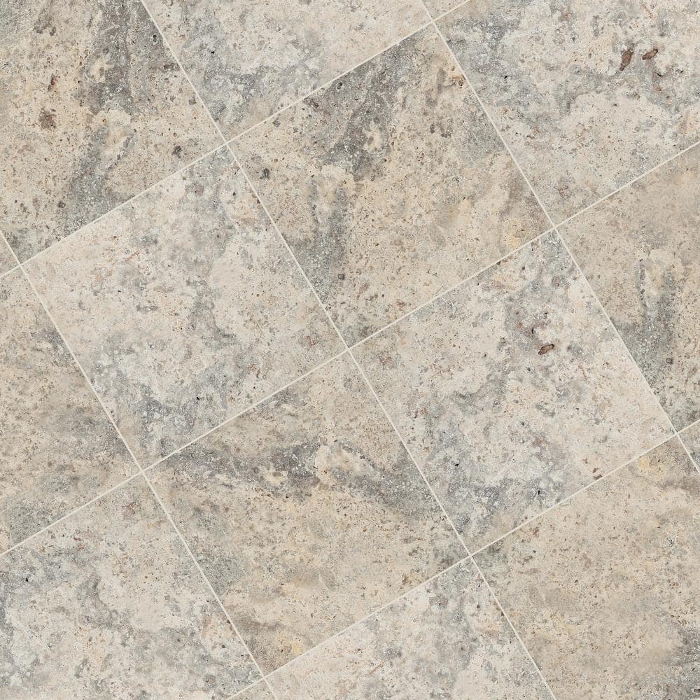 MSI Silver 2 cm. x 16 in. x 16 in. Tumbled Travertine Paver Tile (106.8 sq. ft./Pallet)