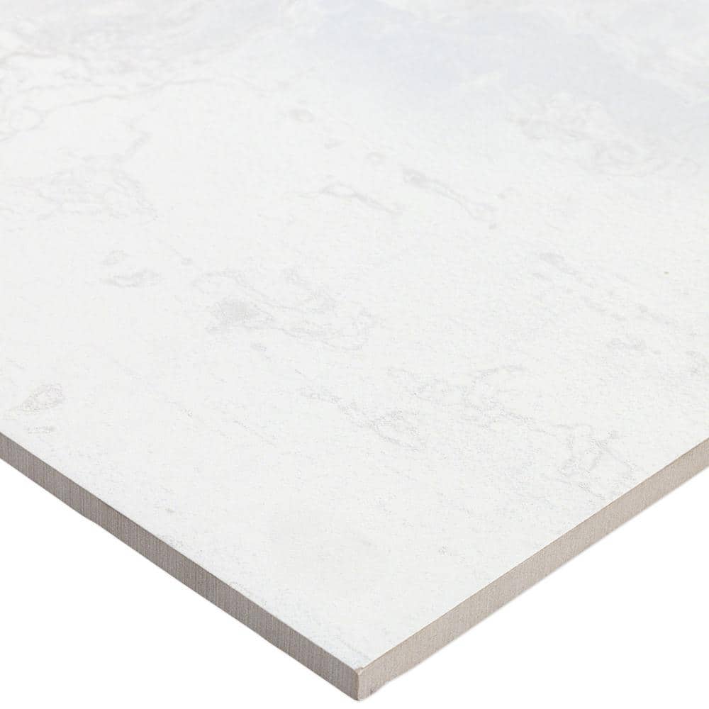 Angela Harris Metallic Light Silver 12 in. x 24 in. Matte Porcelain Floor and Wall Tile (15.49 Sq. Ft. / Case)