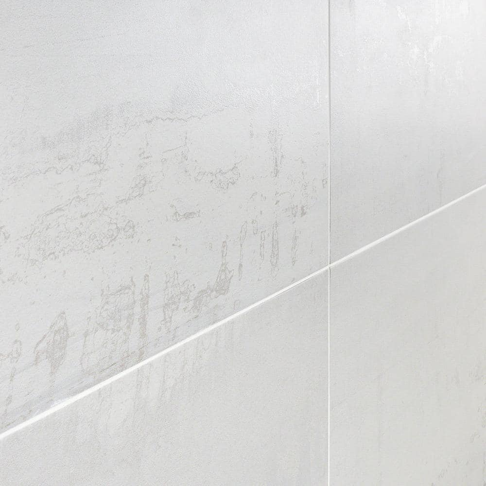 Angela Harris Metallic Light Silver 12 in. x 24 in. Matte Porcelain Floor and Wall Tile (15.49 Sq. Ft. / Case)