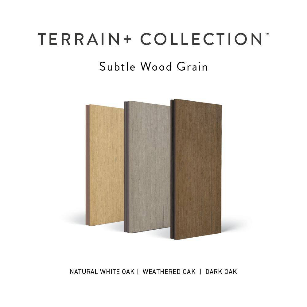 TimberTech Composite Terrain 1 in. x 6 in. x 1 ft. Grooved Silver Maple Composite Sample (Actual: 0.94 in. x 5.36 in. x 1 ft)