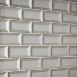 Marazzi Decor Accents Silver 12 in. x 12 in. x 8 mm Glass Brick Joint Mosaic Wall Tile (0.8 sq. ft. / piece)
