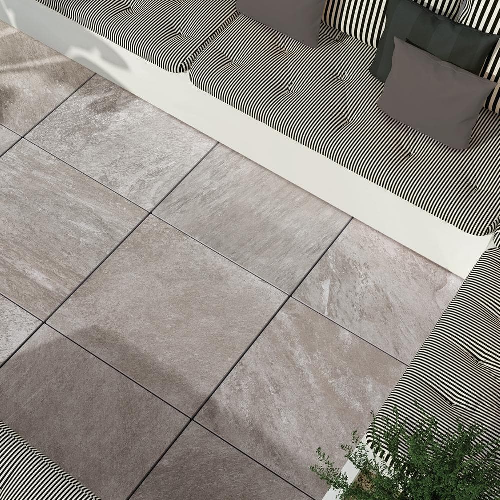 Sample – Alpe Silver 6 in. x 6 in. x 0.75 in. Quartzite-Look Porcelain Paver