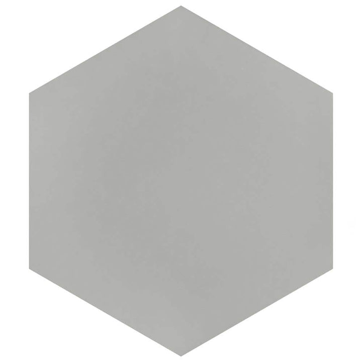 Merola Tile Textile Hex Silver 8-5/8 in. x 9-7/8 in. Porcelain Floor and Wall Tile (11.56 sq. ft. / case)
