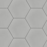 Merola Tile Textile Hex Silver 8-5/8 in. x 9-7/8 in. Porcelain Floor and Wall Tile (11.56 sq. ft. / case)