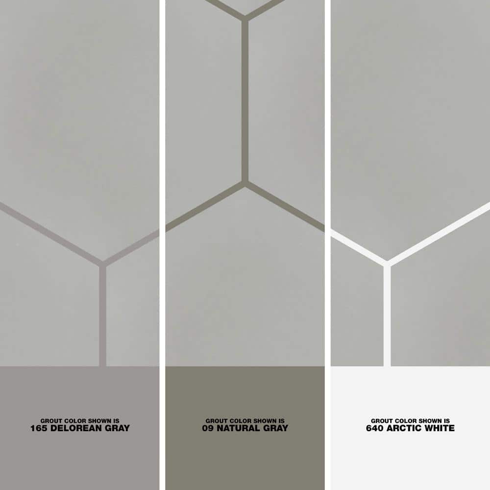 Merola Tile Textile Hex Silver 8-5/8 in. x 9-7/8 in. Porcelain Floor and Wall Tile (11.56 sq. ft. / case)