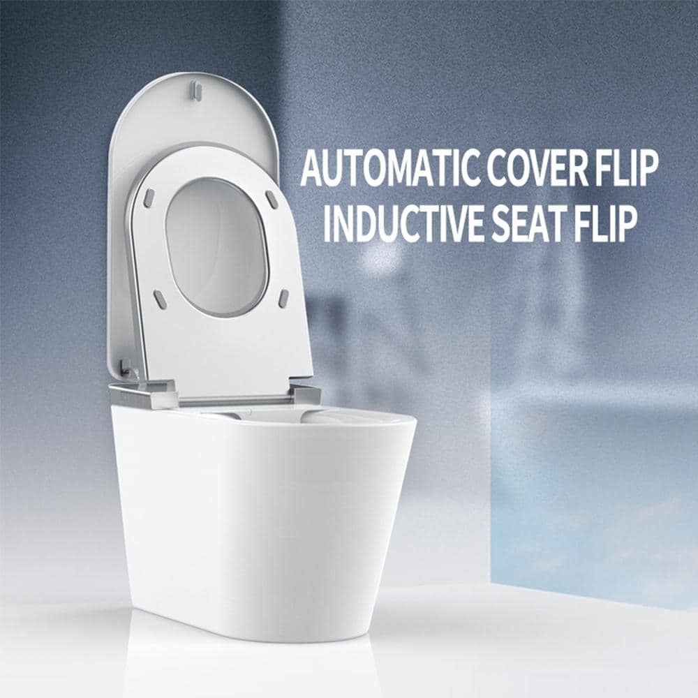 MEDUNJESS L-D Elongated Smart Toilet with Auto Open/Close and Heated Seat