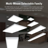 Metalux 1 ft. x 1 ft. Integrated LED Panel Light, Selectable 2000/1500/1000 Lumens and 2700/3000/3500/4000/5000 Sel CCT
