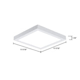 Metalux 1 ft. x 1 ft. Integrated LED Panel Light, Selectable 2000/1500/1000 Lumens and 2700/3000/3500/4000/5000 Sel CCT