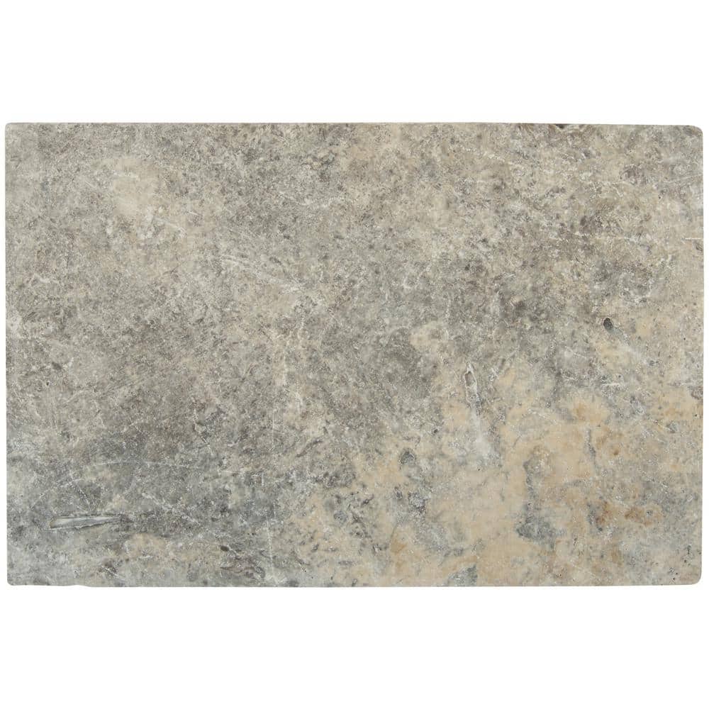 MSI Silver 2 cm. x 16 in. x 24 in. Tumbled Travertine Paver Tile 160.2 sq. ft./Pallet)