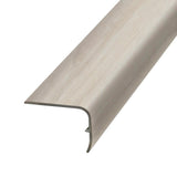 PERFORMANCE ACCESSORIES Silver Vinyl Stair Nose Molding — 1.32 in. Thick x 1.88 in. Wide x 78.7 in. Length