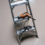 Rubber-Cal Diamond-Plate Metallic 4 ft. x 20 ft. Silver PVC Flooring (80 sq. ft.)