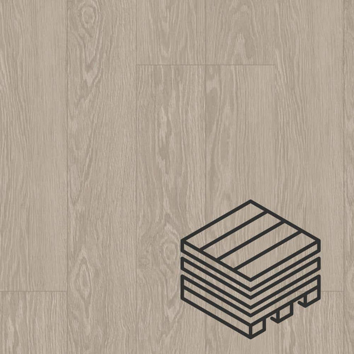 Dekorman Proteco+ Silver Sand Oak 12mm T x 6.41 in. W Uniclic HDF AC4 Waterproof Laminate Wood Flooring (848 sq. ft./pallet)