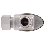 SharkBite Brass 1/2-in PEX Barb x 3/8-in OD Compression Quarter-Turn Angle Valve