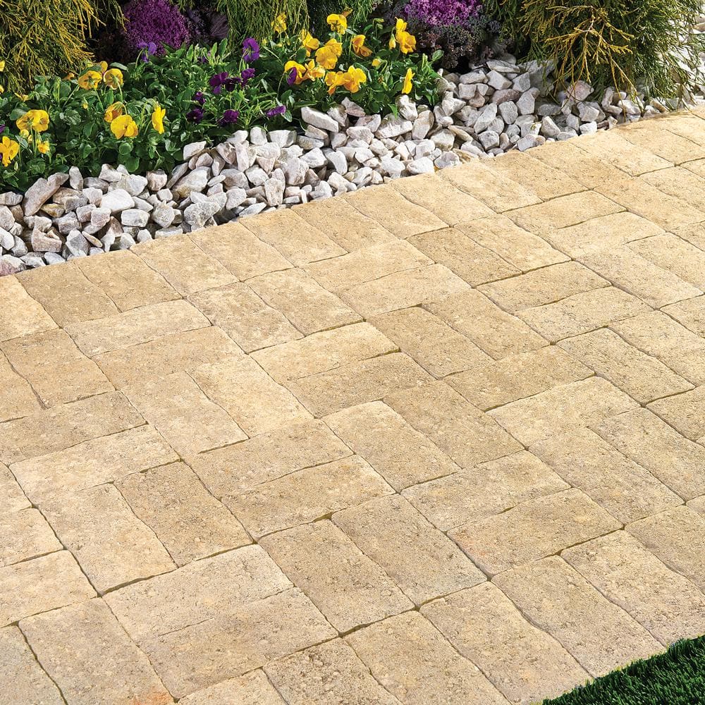 Pavestone Clayton 7 in. L x 3.5 in. W x 1.77 in. H Silver Shell Concrete Paver (840-Pieces/143 sq. ft./Pallet)