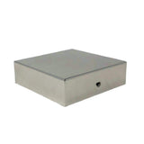 NUVO IRON Eazy-Cap 4 in. x 4 in. Stainless Steel Modern Low-Profile Flat Top Post Cap (Pack of 12)