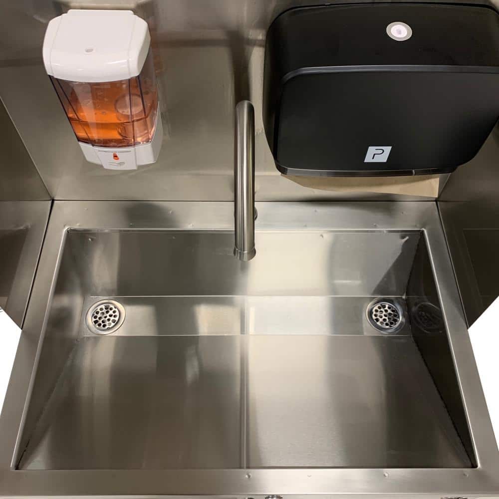 Paragon Pro Series Portable Stainless Steel Sink 26"w x 18.5"d x 51.5"h