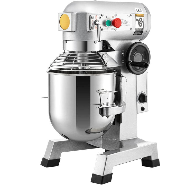 SVOPES 30-Qt Commercial Stand Mixer, 1100W, 3 Speeds with Timer, Stainless Steel Bowl