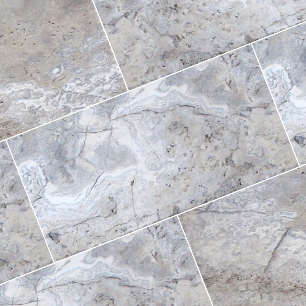 MSI Silver 2 cm. x 16 in. x 24 in. Tumbled Travertine Paver Tile (/40.05 sq. ft./Pallet)