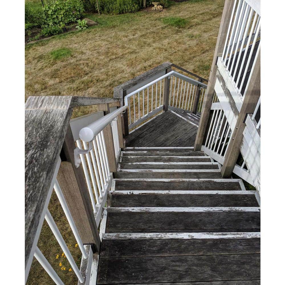 EZ Handrail Silver Vein Aluminum Hand Rail End Cap