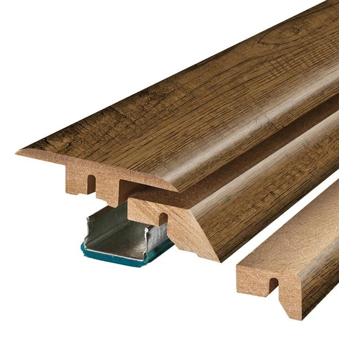 SimpleSolutions 2.37-in x 78.7-in Avenue Oak MDF Floor 4-n-1