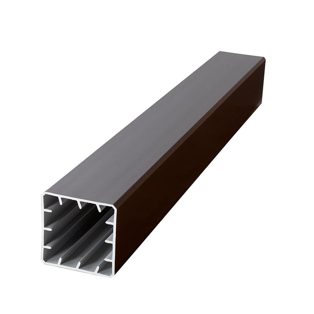 Fiberon CountrySide 5 in. x 5 in. x 39 in. Simply Brown Capped Composite Beveled Post Sleeve