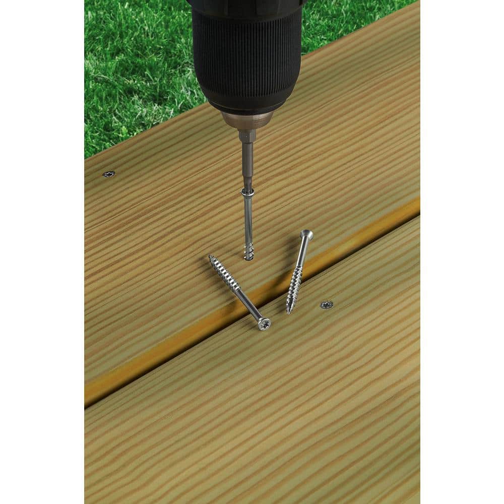 Simpson Strong-Tie #7 x 2-1/4 in. T-15 6-Lobe, Trim Head, Type 305 Stainless Steel Wood Screw (3000-Pack)