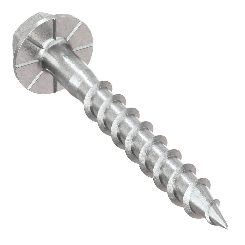 Simpson Strong-Tie #9 x 1-1/2 in. Type 316 Stainless Steel, Hex Drive, Hex Head, Strong-Drive SD Wood Screw (500-Pack)