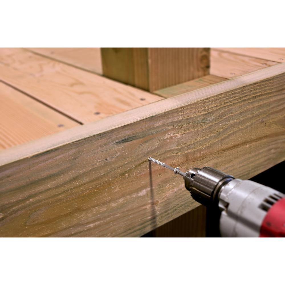 Simpson Strong-Tie #10 x 2-1/2 in. T-25, Flat Head, Type 316 Stainless Steel Deck-Drive DWP Wood Screw (50-Pack)