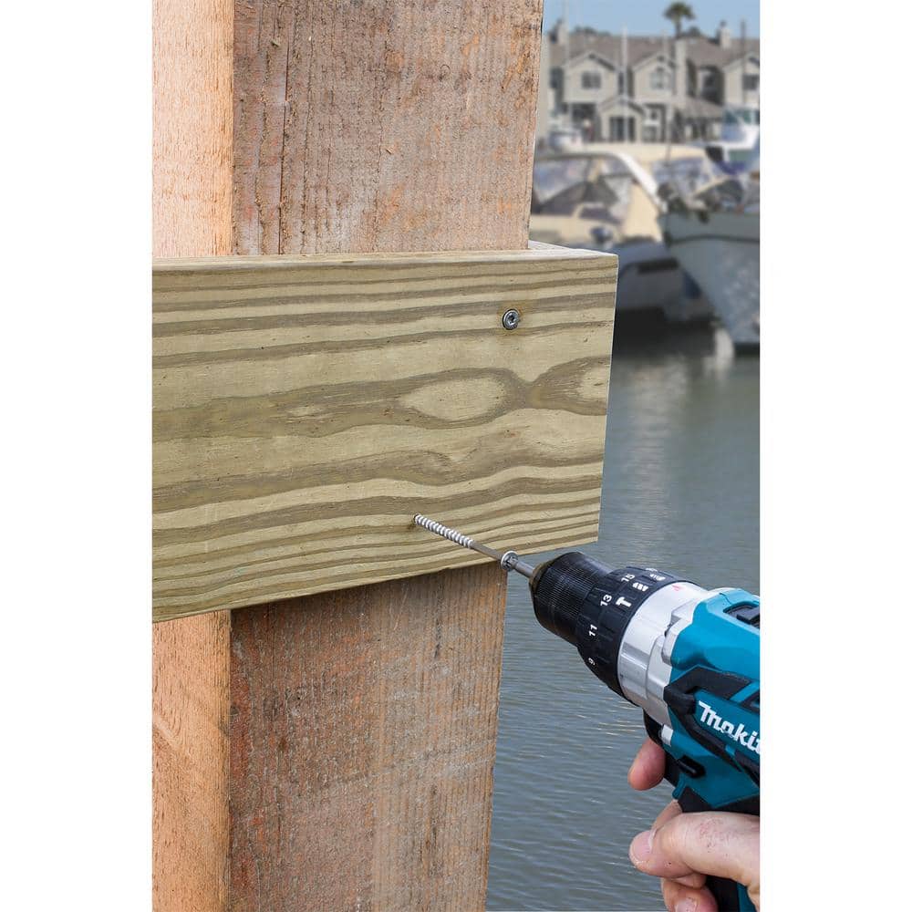 Simpson Strong-Tie #10 x 2-1/2 in. T-25, Flat Head, Type 316 Stainless Steel Deck-Drive DWP Wood Screw (50-Pack)
