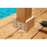 Simpson Strong-Tie #10 x 2-1/2 in. T-25, Flat Head, Type 316 Stainless Steel Deck-Drive DWP Wood Screw (50-Pack)