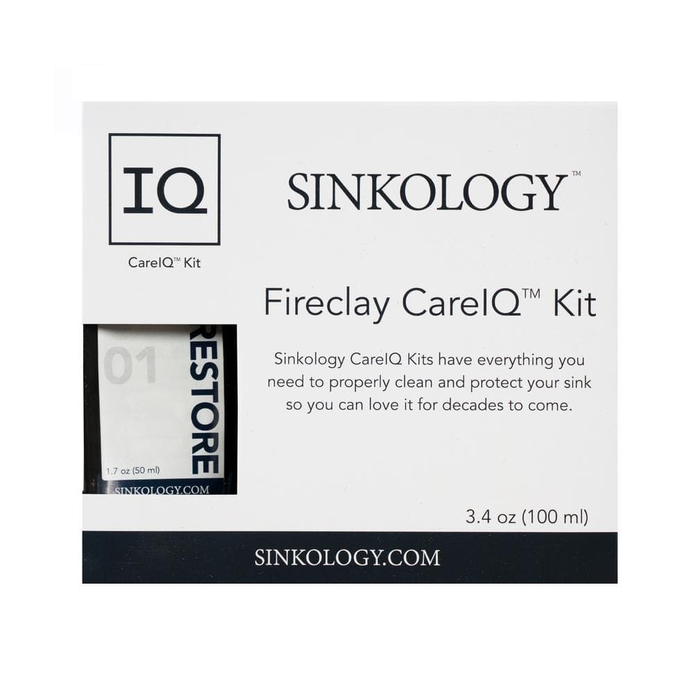 SINKOLOGY SinkSense Fireclay Care IQ Kit for Superior Sink Maintenance