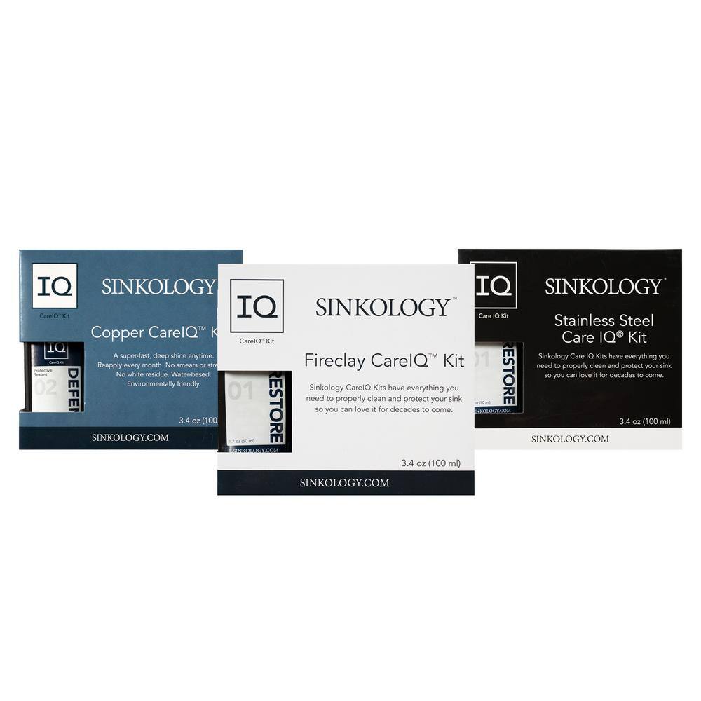 SINKOLOGY SinkSense Fireclay Care IQ Kit for Superior Sink Maintenance