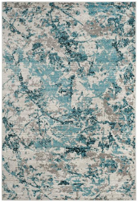 Safavieh Skyler Dumage 2 x 8 Blue/Ivory Indoor Distressed/Overdyed Industrial Runner