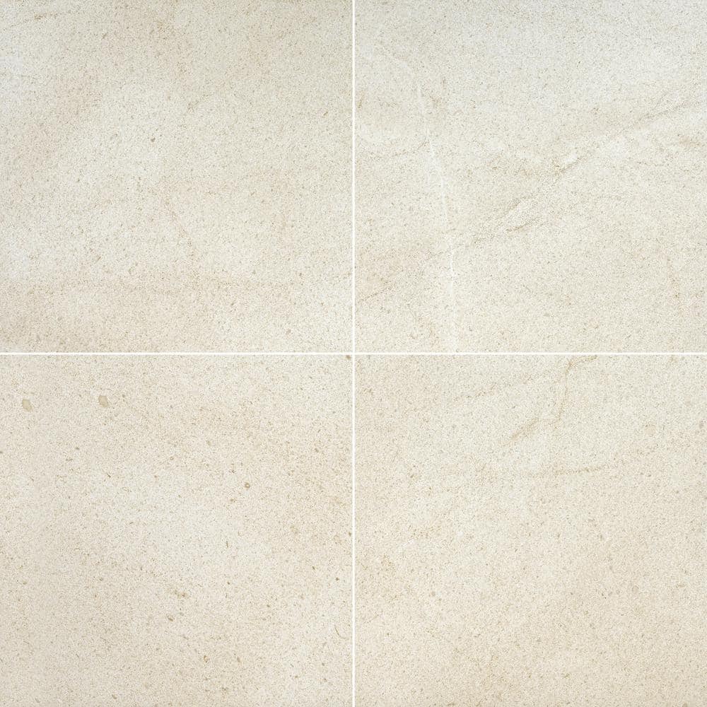 MSI Skye Blonde 24 in. x 24 in. x 0.38 in. Matte Paver Porcelain Stone Look Floor and Wall Tile (16 sq. ft./Case)