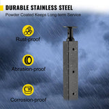 SKYSHALO Cable Railing Post Level Deck Stair Post 42 x 0.98 x 1.97 in. Cable Handrail Post Stainless Steel Brushed Finishing Deck