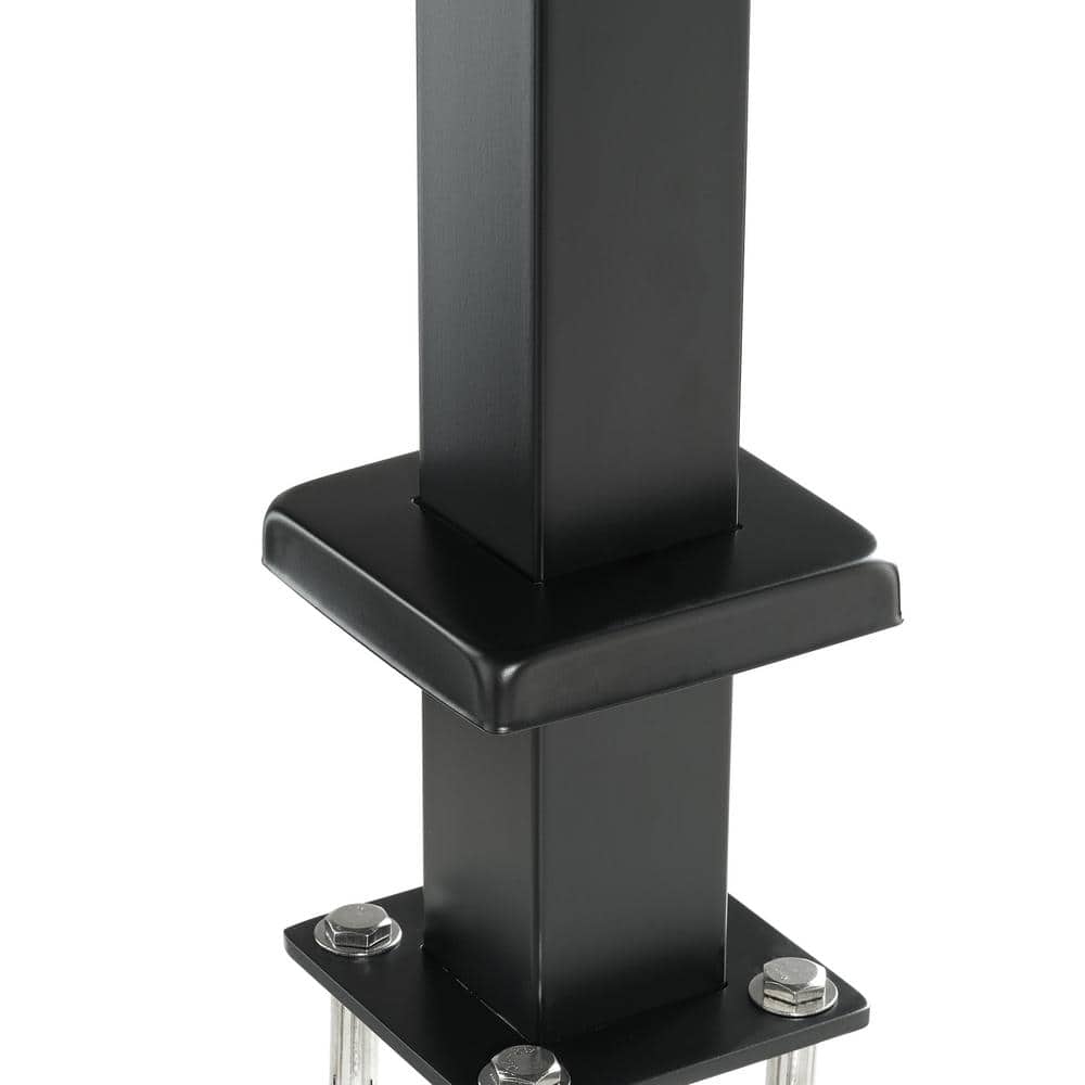 SKYSHALO Cable Railing Post 42 in.x 2 in. x 2 in. Steel Level Deck Railing Post without Holes SUS304 Stainless Steel Cable Rail