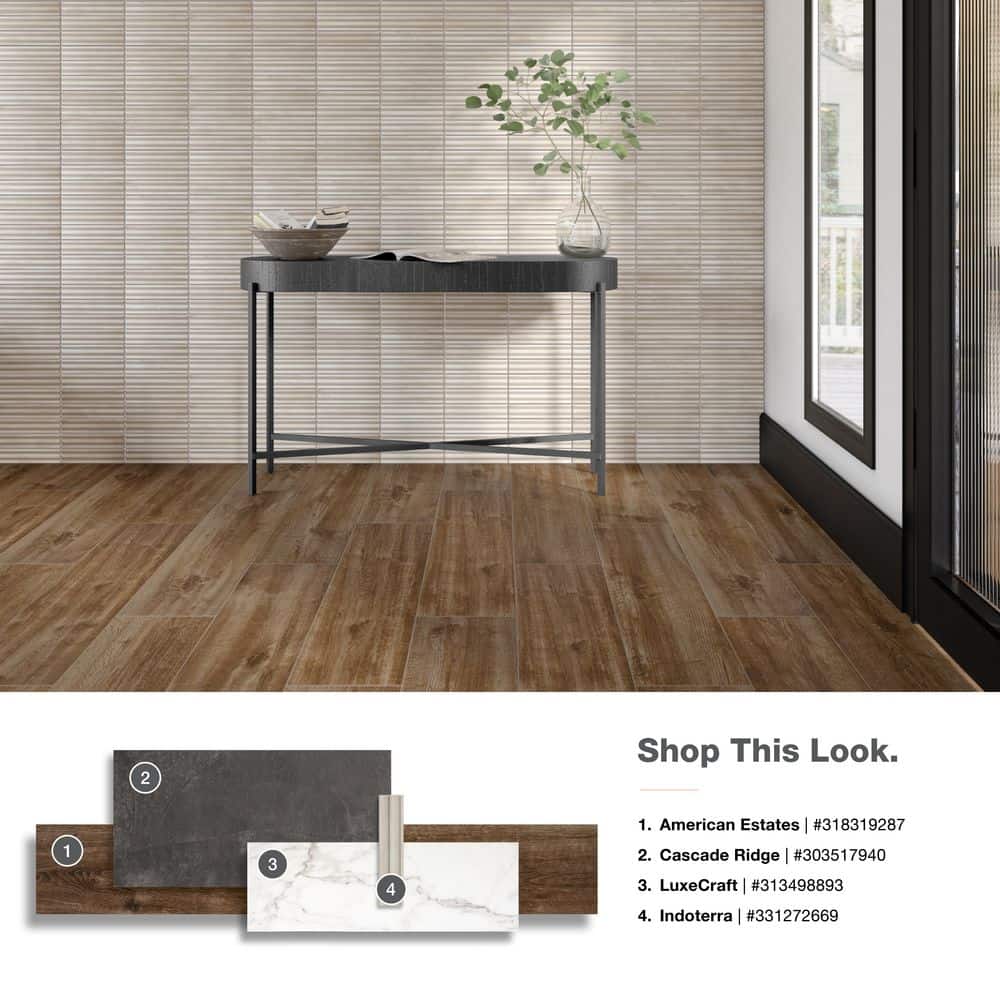 Daltile Cascade Ridge Slate 12 in. x 24 in. Glazed Ceramic Floor and Wall Tile (15.04 sq. ft./case)