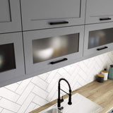 J COLLECTION Bristol Painted Slate Gray Shaker Assembled Base Kitchen Cabinet with 3 Inner Drawers (24 in. W x 34.5 in. H x 14 in. D)