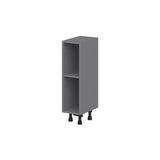 J COLLECTION Bristol Slate Gray Assembled Base Open Kitchen Cabinet (9 in. W X 30 in. H X 14 in. D)