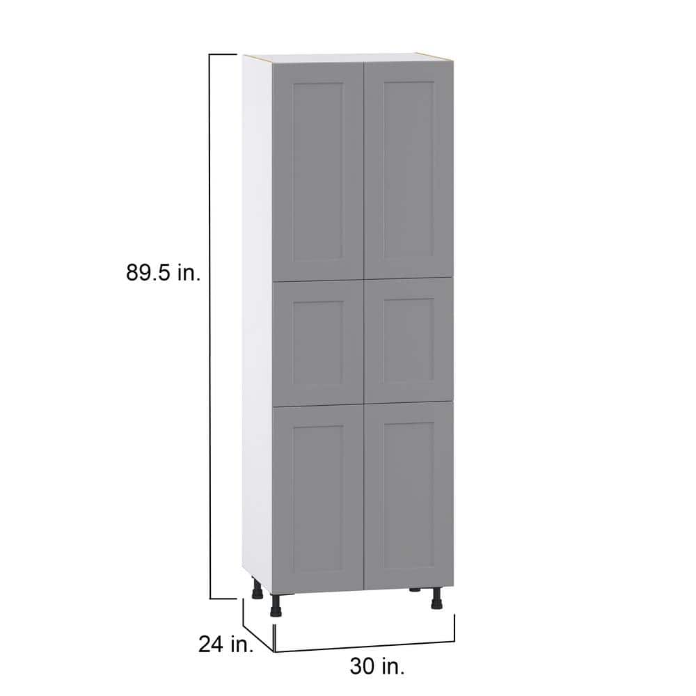 J COLLECTION Bristol 125 in. W x 89.5 in. H x 24 in. D Painted Slate Gray Children's Workstation Cabinet Bundle 1